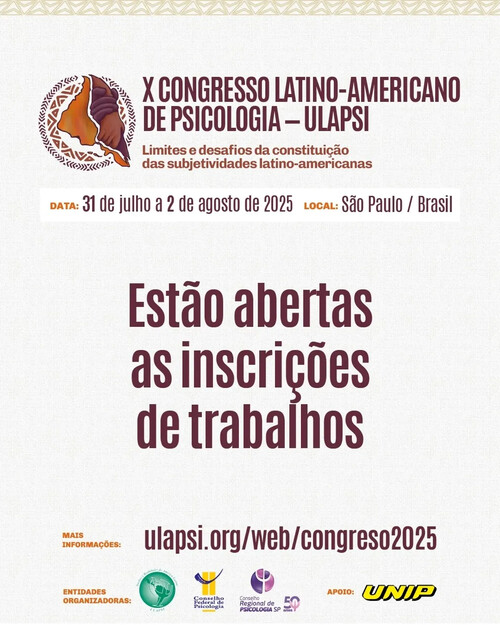 Ulapsi 2025 - Abertas as inscrições de trabalhos